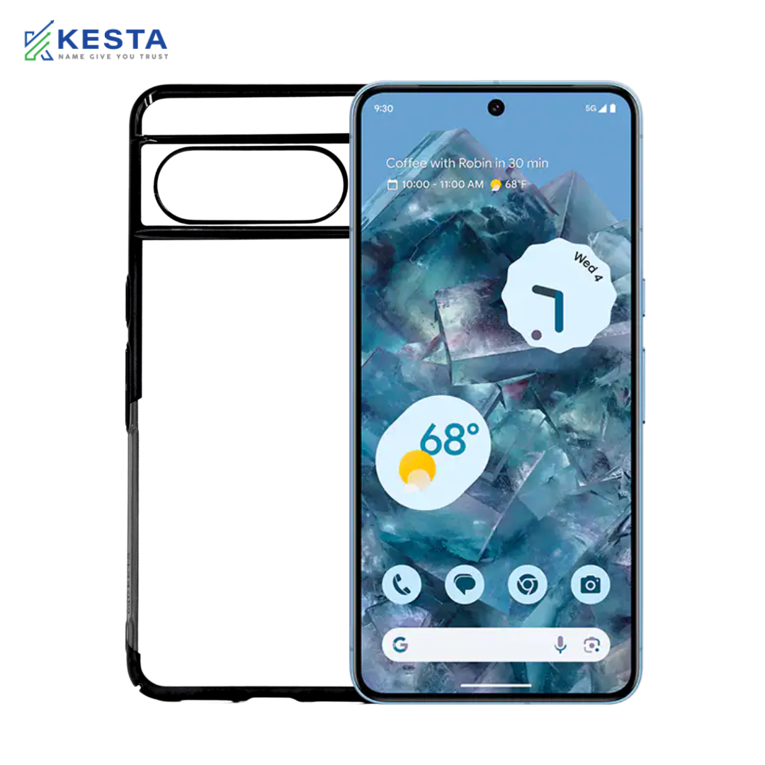 Google Pixel 8 Pro Cover - Noble Black Transparent Case (Eco-Friendly & Durable)